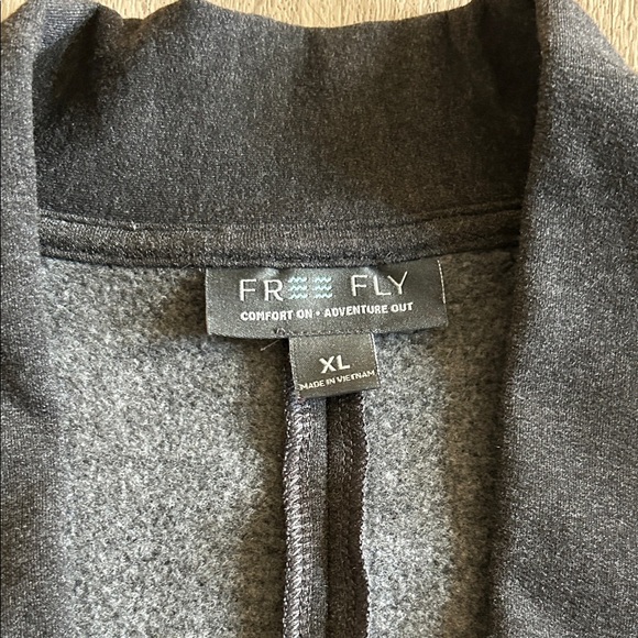 Free Fly Apparel Women's Dark Gray Open Sweater - Picture 6 of 10